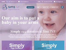 Tablet Screenshot of eggdonation.ie